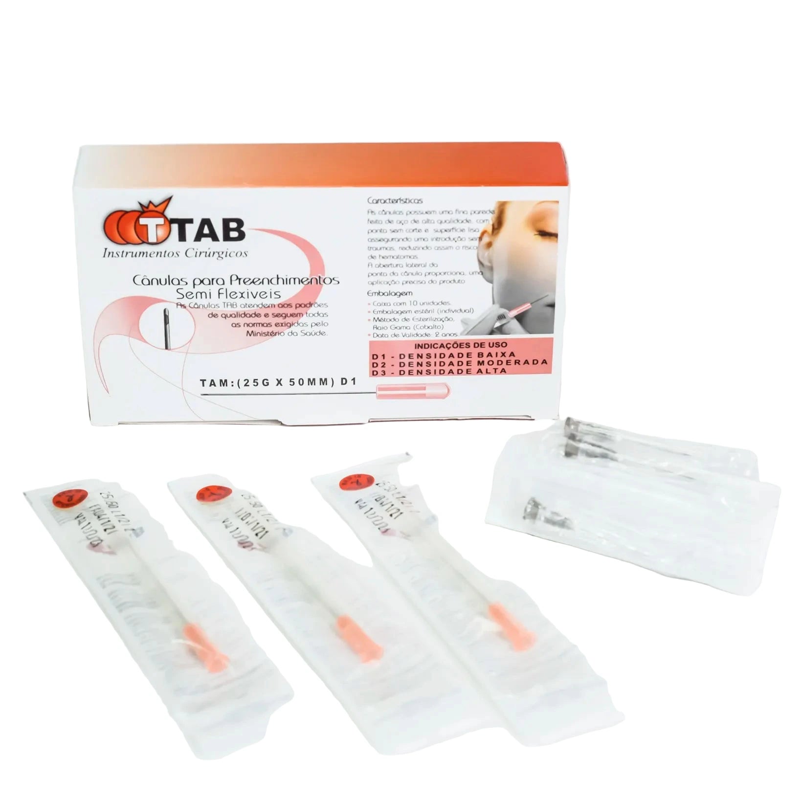 Cânulas Endolaser TAB - Caixa com 10 unidades