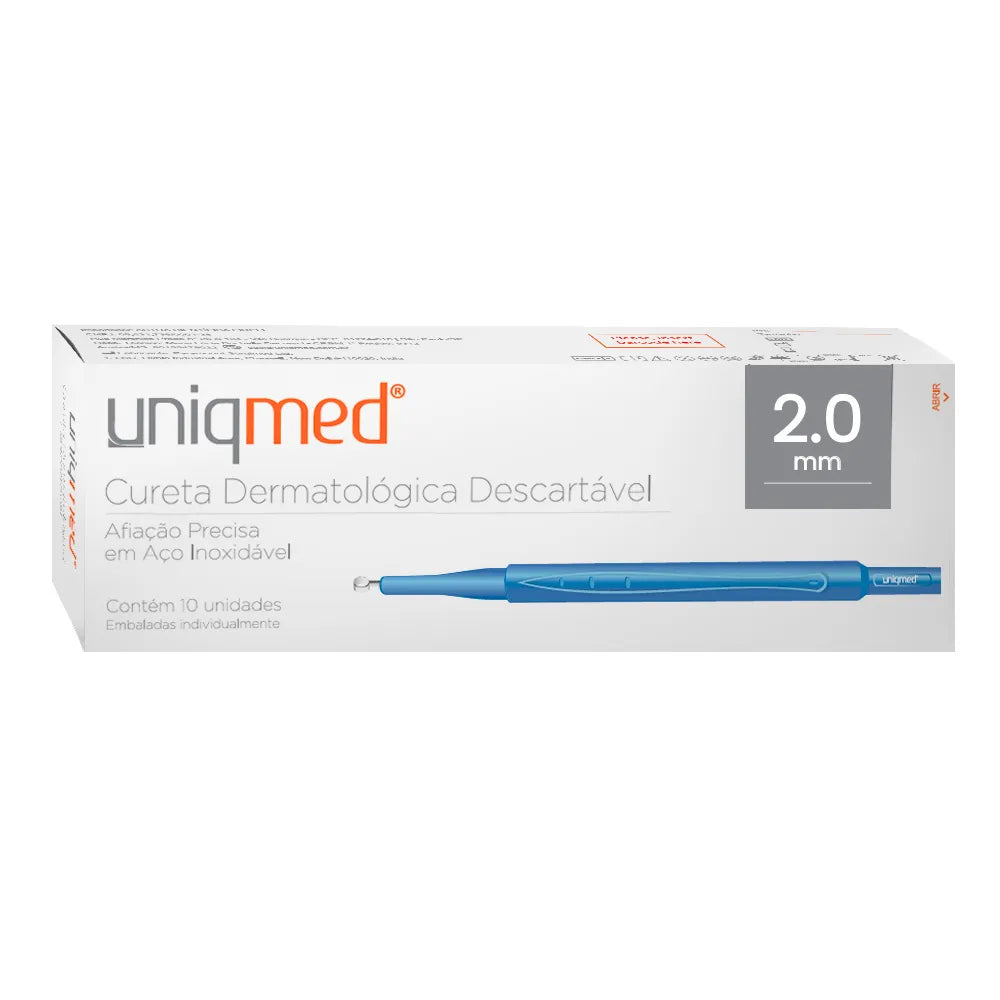 Cureta Dermatológica Descartável Uniqmed 2.0mm