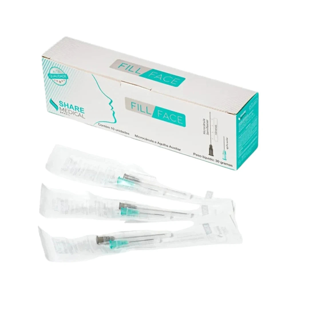 Cânula Fill Face (Bico de Pato) - Caixa com 10 unidades